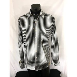 Robert Graham Button Down Shirt Black White XL